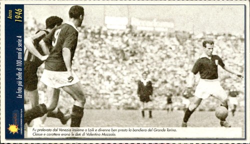 Cartolina calcio calciatore
