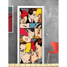 PORTA PERSONALIZZATA DECORAZIONI ARREDAMENTO FUMETTI CLASSICO MODERNO DESIGN