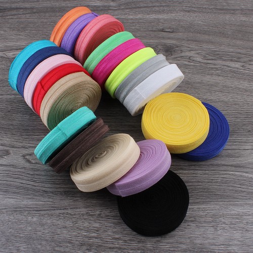 Solid fold over elastic ribbon - elastic,