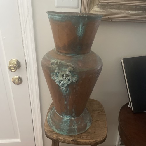 Antico vaso rame - in,