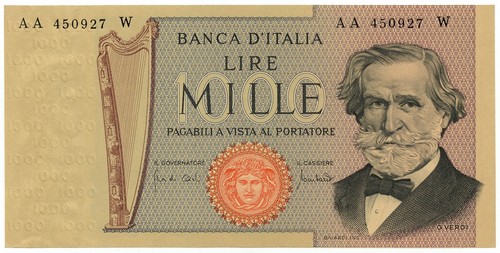 1000 lire giuseppe verdi - 1000,