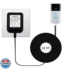 Alimentatore Campanello 24V500MA Lunghezza 33 Piedi Cavo Uscita 24 Volt Videoporta