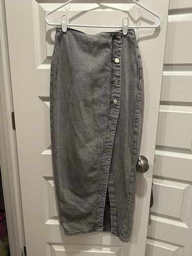 Gonna jeans donna grigia - , zara