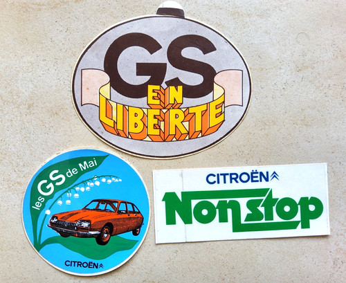 Lot autocollant citroen - citroen, gs