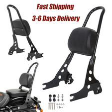 Schienale Sissy Bar Passeggero Nero per Harley Sportster XL883 XL1200 2004-2023