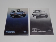 FORD FIESTA FIESTA GHIA FIESTA XR 2 DEPLIANT BROCHURE PROSPEKT ITALIANO (AS4)