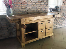 Banco Falegname isola cucina piano BAR in legno massello  180x55xh85cm SU MISURA