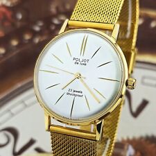 Orologio Vintage URSS Poljot De Luxe ULTRA SLIM 23 Gioielli Oro 2209