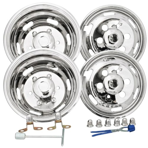 Kit copricerchi acciaio inox - copricerchi,