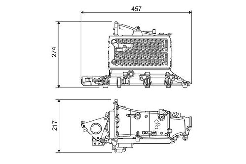 Intercooler valeo per skoda - intercooler,