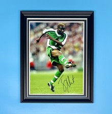 Poster Jay Jay Okocha firmato