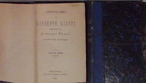 Epistolario giuseppe giusti - di,