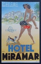 Vecchia etichetta HOTEL MALAGA