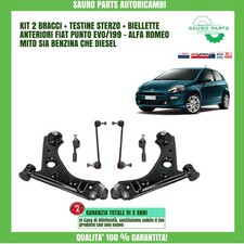 KIT BRACCI OSCILLANTI CON BIELLETTE E TESTINE FIAT PUNTO/EVO/ALFA MITO 6 PEZZI