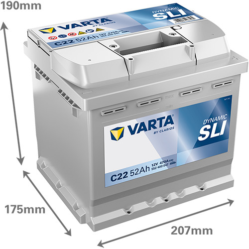 Batteria auto 52ah - batteria,