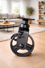 Ruota girevole in ferro da 4"