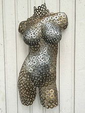 Arte astratta da parete in metallo decorazione casa scultura torso