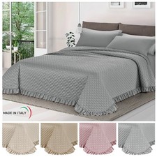 CRICRU' ROUCHE Trapuntino Copriletto Trapuntato in Raso - Matrimoniale