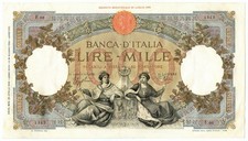 1000 LIRE CAPRANESI REPUBBLICHE MARINARE REGINE FASCIO ROMA 29/04/1940 SPL-