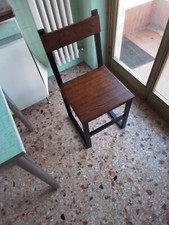 8 SEDIE Nuove - Legno e ferro - MOLTO ROBUSTE - MAI USATE - Stile industriale