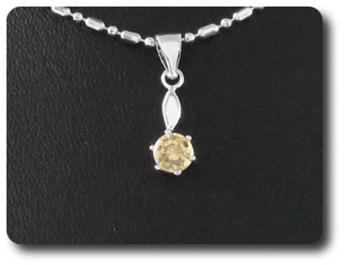 Pendente zaffiro arancione - pendente, 5