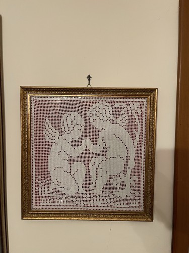 Quadro uncinetto vintage - quadro,