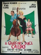 A qualcuno piace caldo - Manifesto 2F 2 Fogli originale