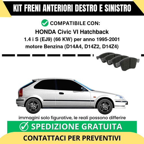 Pastiglie freno anteriori per - pastiglie,