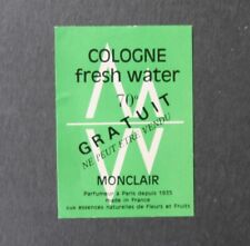 Etiquette EAU DE COLOGNE