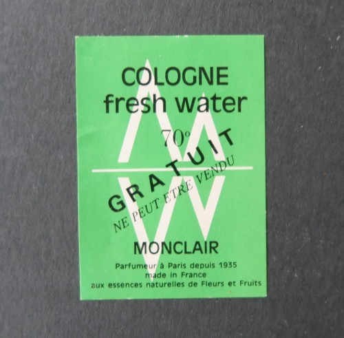 Etiquette eau cologne - de,