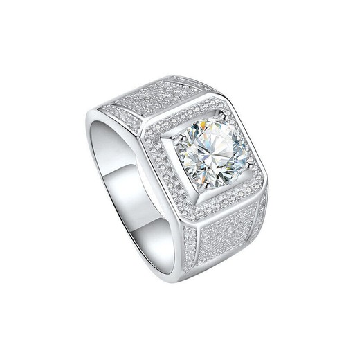 Anello uomo vero - , moissanite