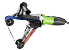 Levigatrice a nastro lucidatrice per tubi tondi in acciaio inox portatile