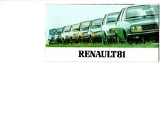 RENAULT 4 TL GTL 5 TS GORDINI 14 18 20 LS TD 30 TX FUEGO VAN 1981 81 UK brochure