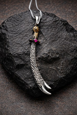 Collana Spada Pietra Rubino