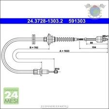 Cavo filo cambio frizione ATE