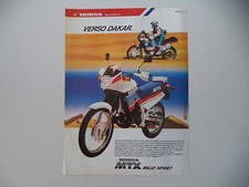 advertising Pubblicità 1987 MOTO HONDA MTX 125 RALLY SPORT ... VERSO DAKAR