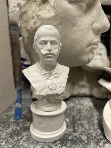 Busto gesso vittorio - gesso,