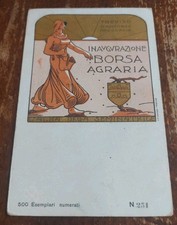 CARTOLINA TREVISO INAUGURAZIONE BORSA AGRARIA 500 ESEMPLARI NUMERATI MARTINI A.
