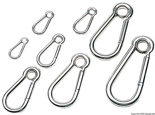 Moschettone acciaio inox aisi - moschettone,
