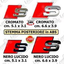 Stemma Posteriore Logo S-Line per Audi in ABS emblema adesivo badge fregio auto