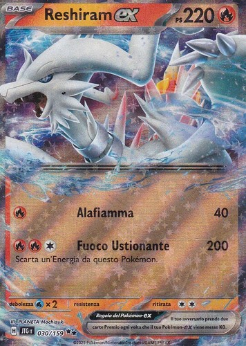 Carta pokemon reshiram - carta,