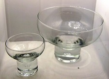 KOSTA BODA MANBO 6 CALICI CHAMPAGNE-SORBETTO + CONTENITORE GRANDE