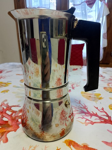 Caffettiera vintage acciaio - caffettiera,