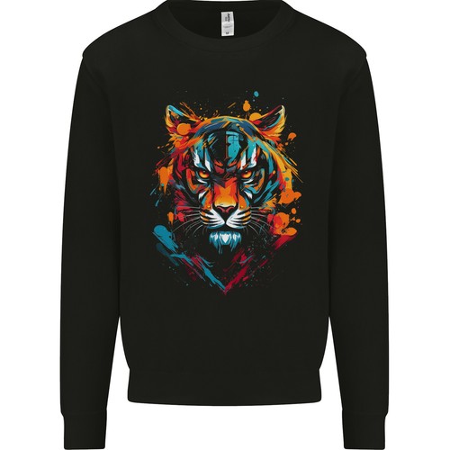 Felpa uomo grafitti - uomo, tiger