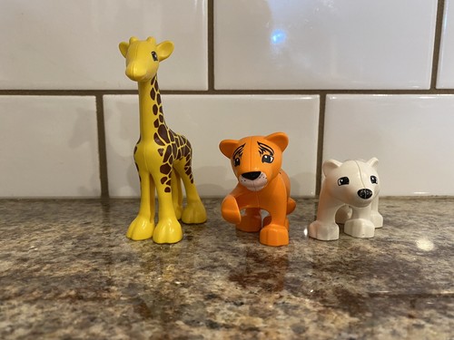 Lego duplo tiger - cub, giraffa