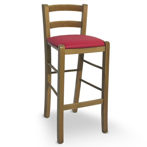 Sgabello legno noce chiaro - legno,