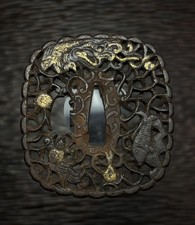 Hoo fenice ferro Nanban Tsuba