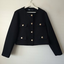 Giacca blazer corta Zara nera