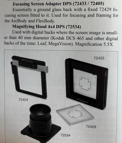 Hasselblad focusing screen - hasselblad,