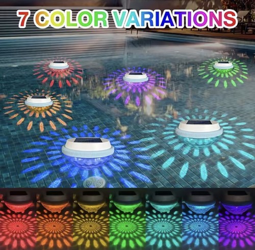 Luci solari galleggianti rgb - luci,